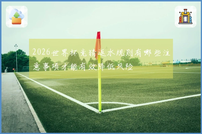 2026世界杯竞猜返水规则有哪些注意事项才能有效降低风险